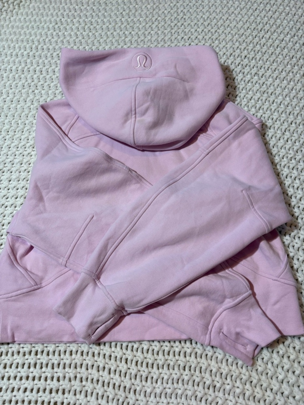 Lululemon meadowsweet pink scuba oversized half zip hoodie size xs/s - Picture 8 of 9